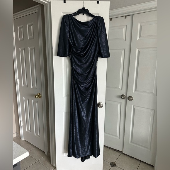 COPY - Eliza J Draped Column Capelet Dress - Picture 2 of 5